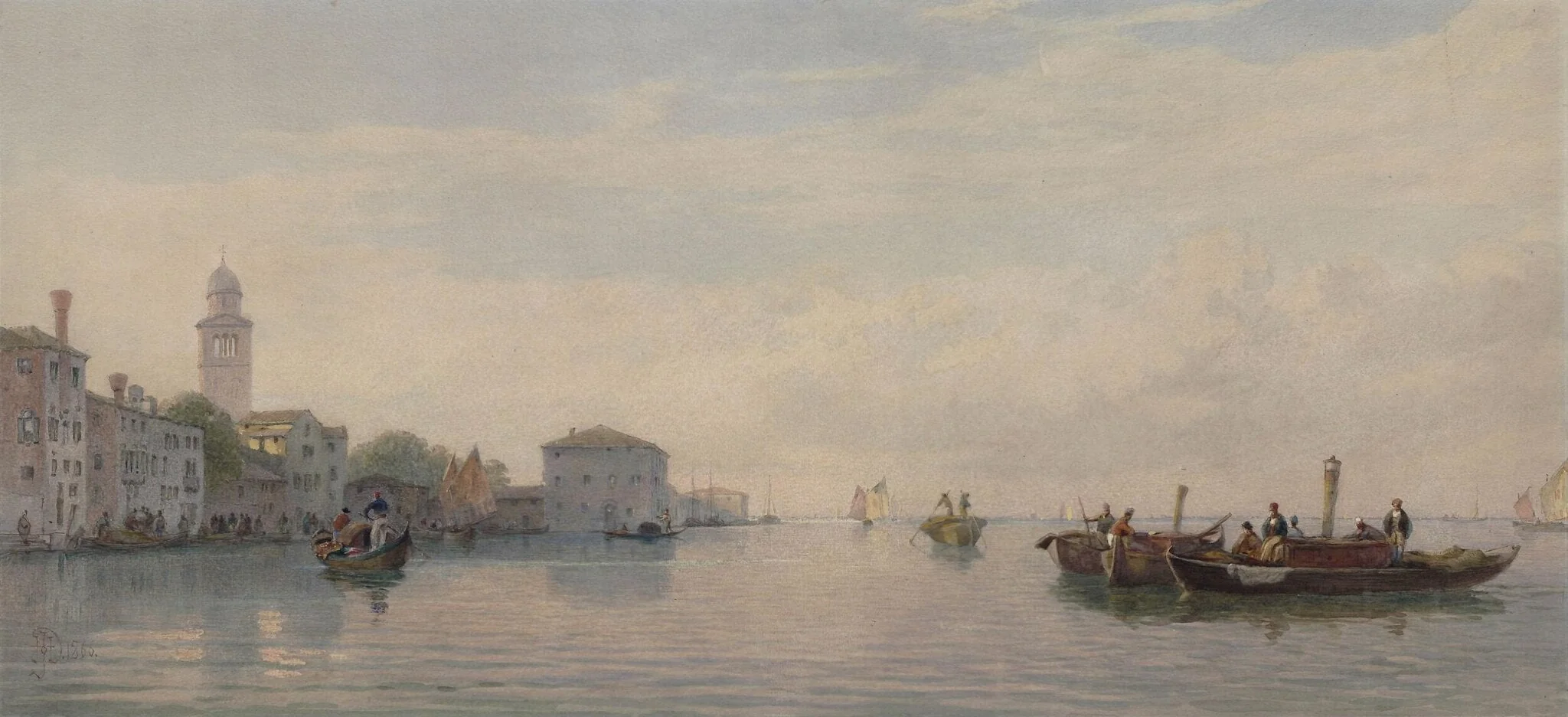 The Lagunes of Venice, detail