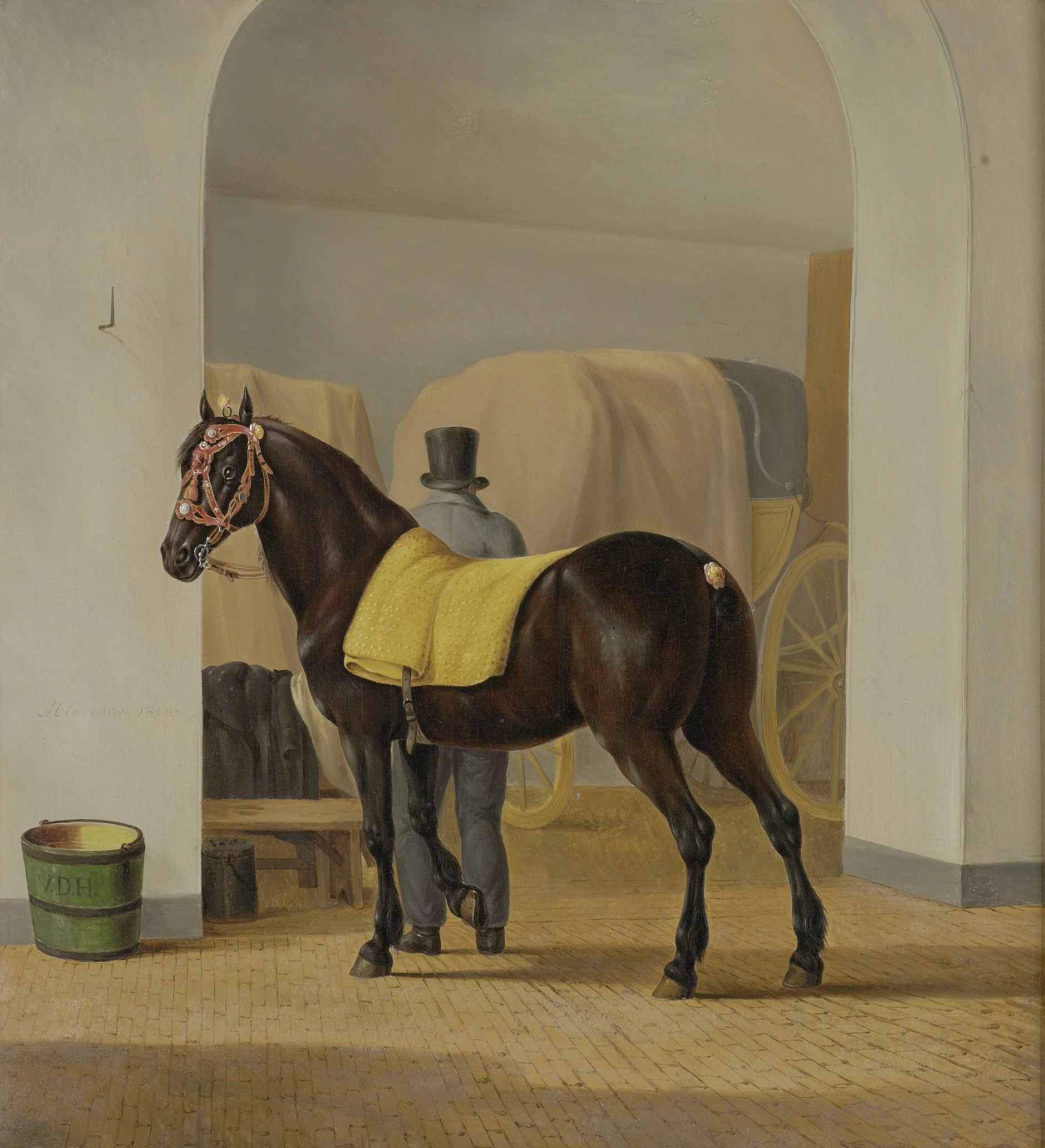 Adriaan van der Hoop’s Trotter ‘De Rot’ at the Coach House, detail