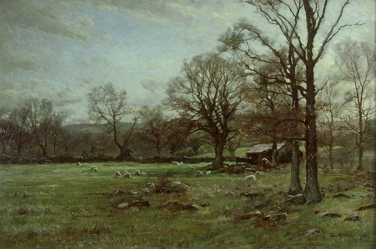 Early Spring, Dolcwm, Talycafn, detail
