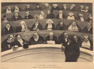 Le Ventre Législatif (The Legislative Belly), by Honoré Daumier, ink, 1834
