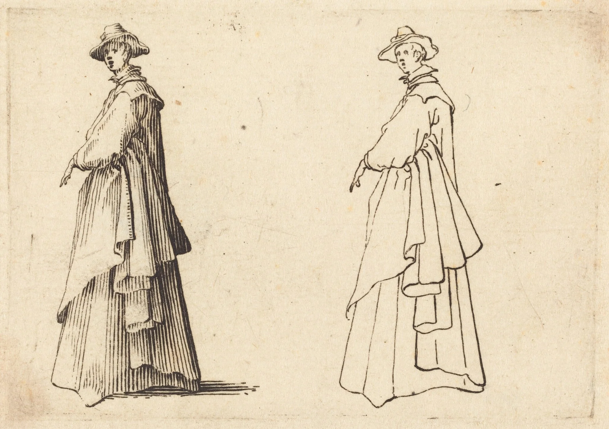 Lady in a Large Coat, detail