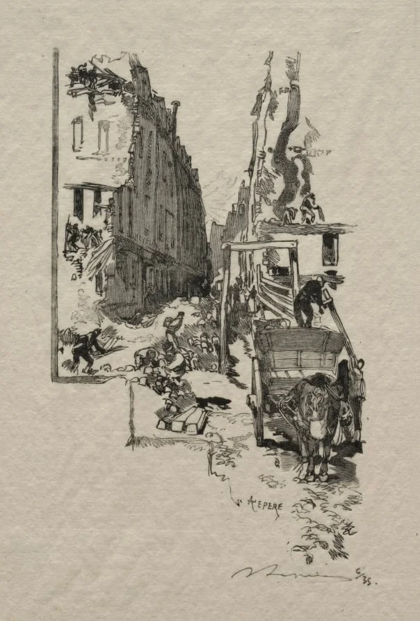 La Rue Victor Cousin, detail