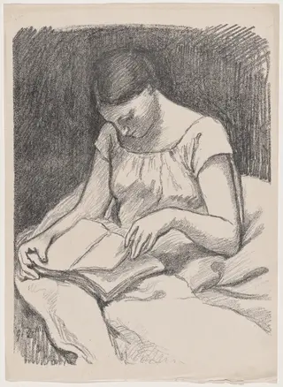 Liseuse (The Reader), by Georges Daniel de Monfreid, ink, 1895
