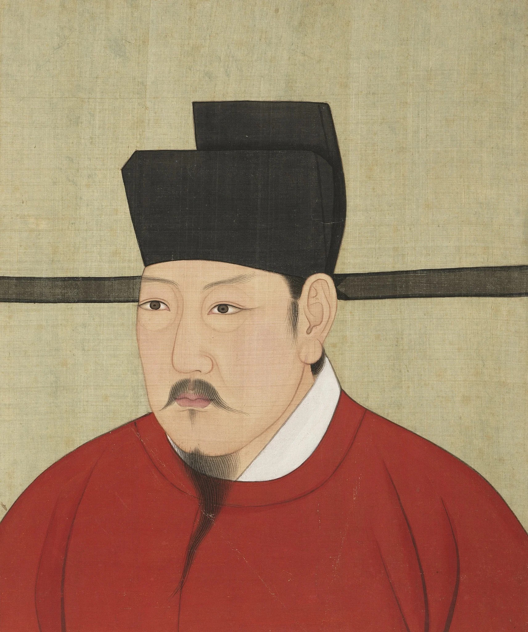 宋代帝半身像册-宋朝仁宗皇帝像, detail