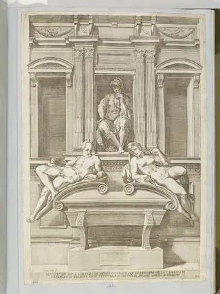 Tomb of Lorenzo De' Medici, by Cornelius Cort, 1550