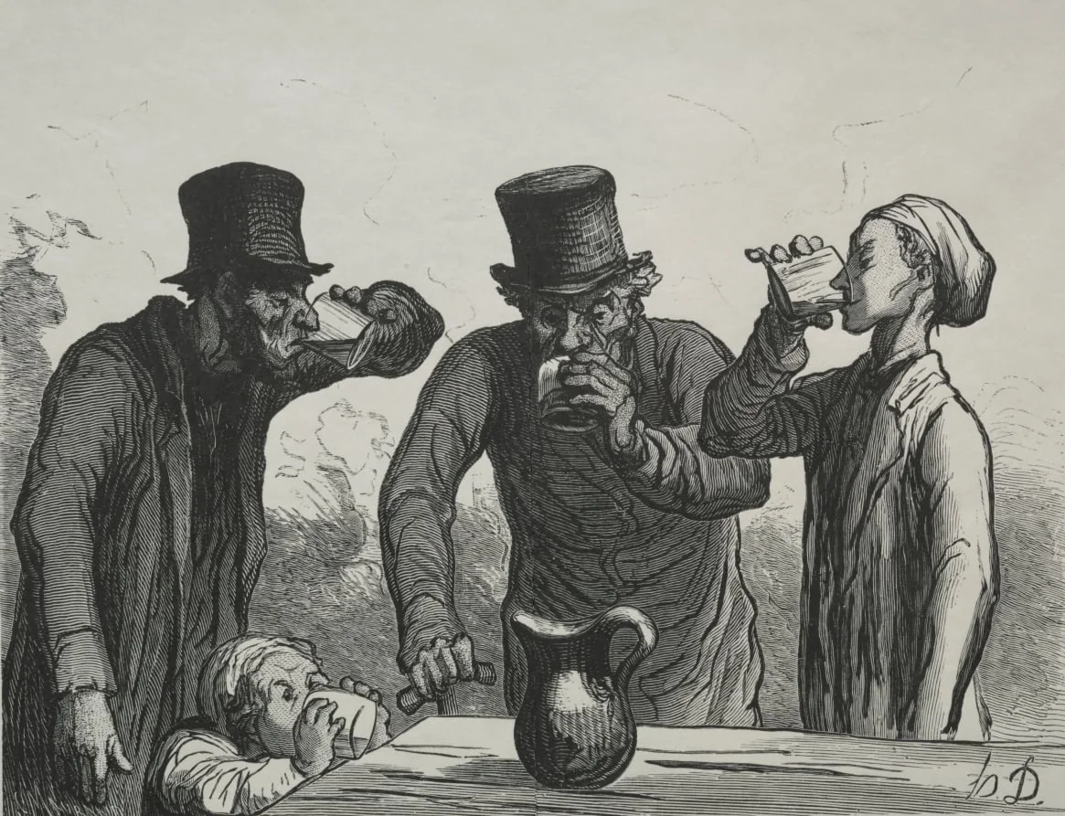 Physiology of Drinking: The Four Ages, detail