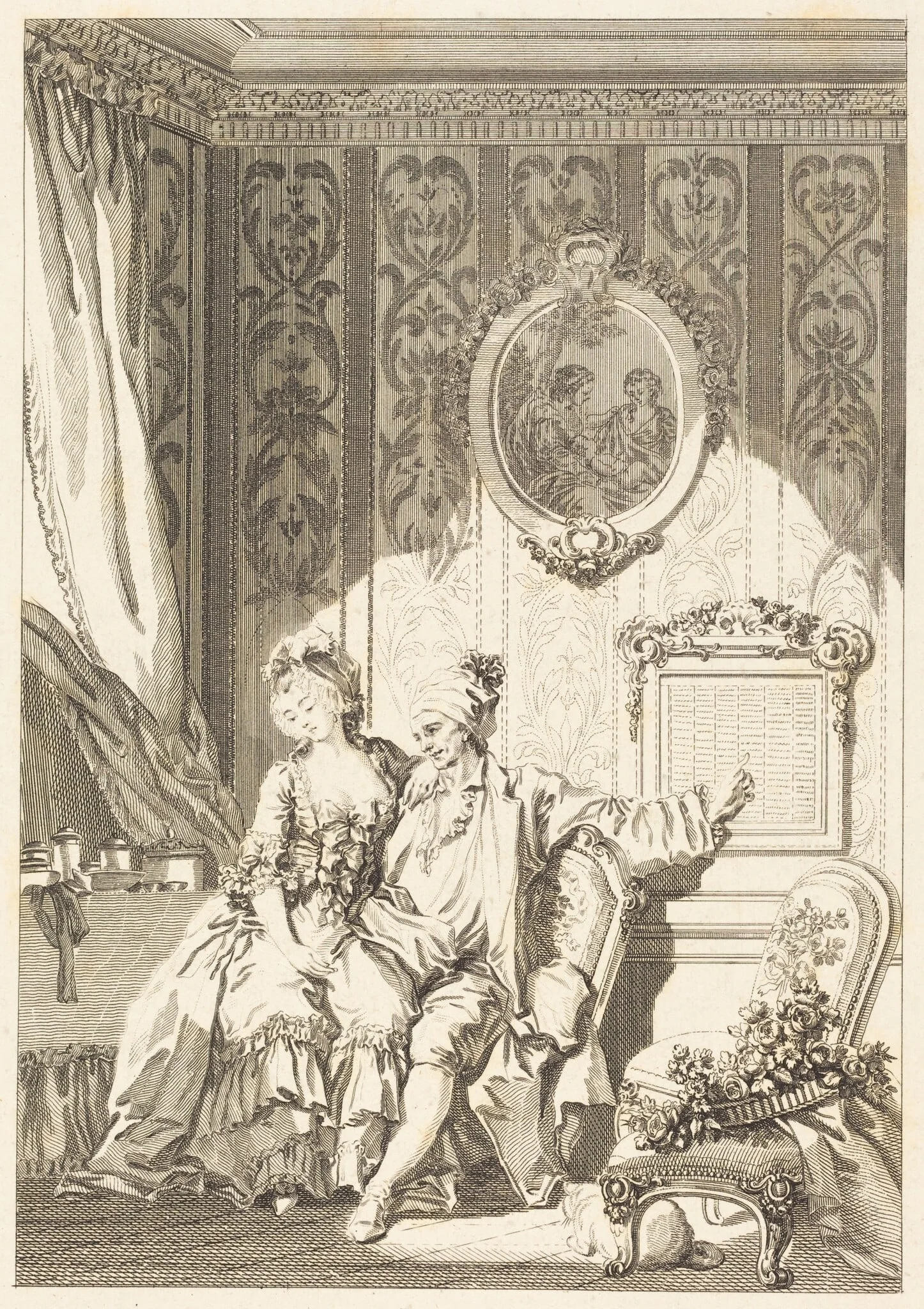 Le calendrier des viellards, detail
