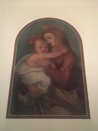 Copy after <i>Virgin and Child</i>, Fra Bartolomeo in the Convent of San Marco (Florence), by Bartolommeo Frà, watercolor, 1850