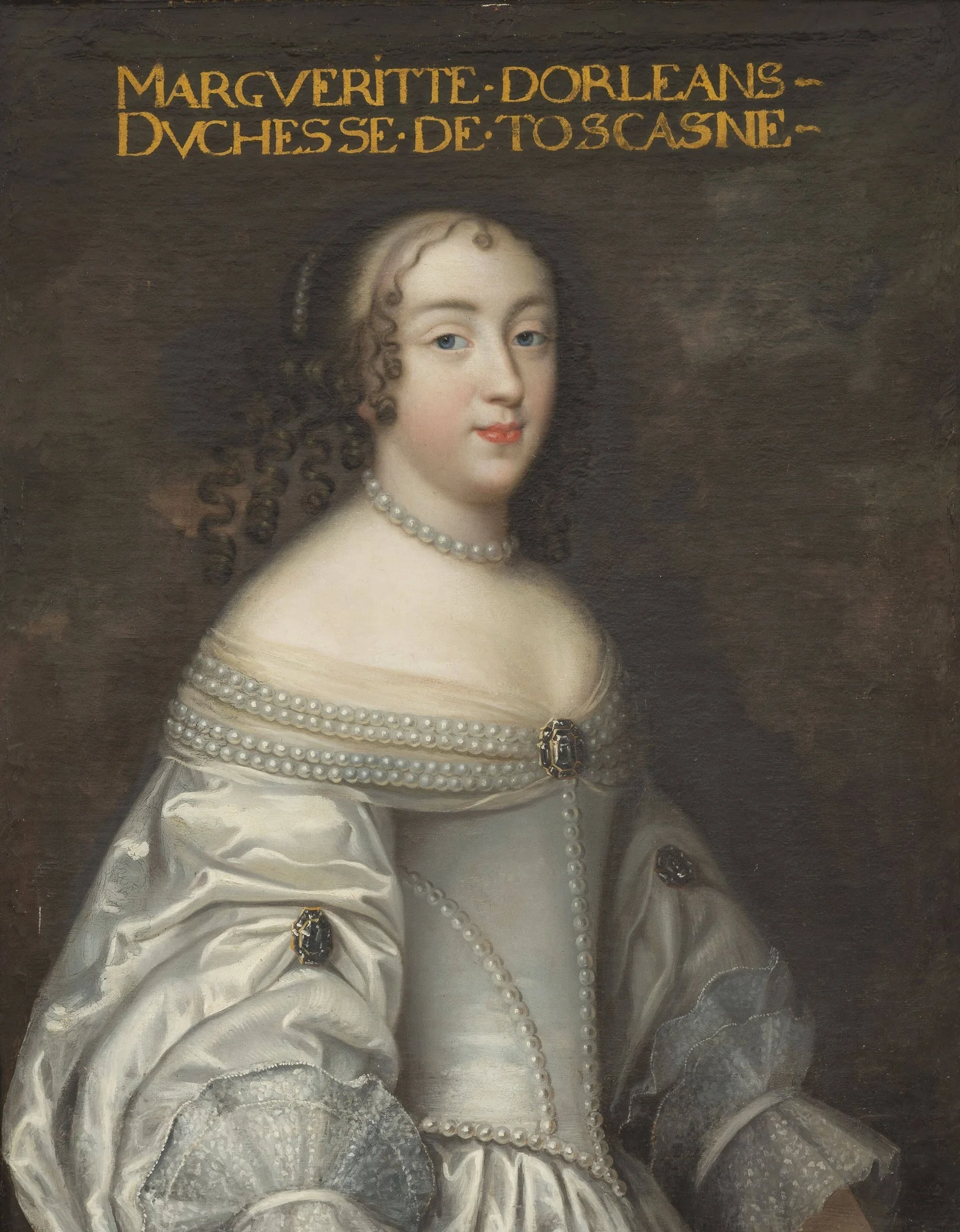 Marguerite Louise d'Orléans, Grand Duchess of Tuscany (1645-1721), detail