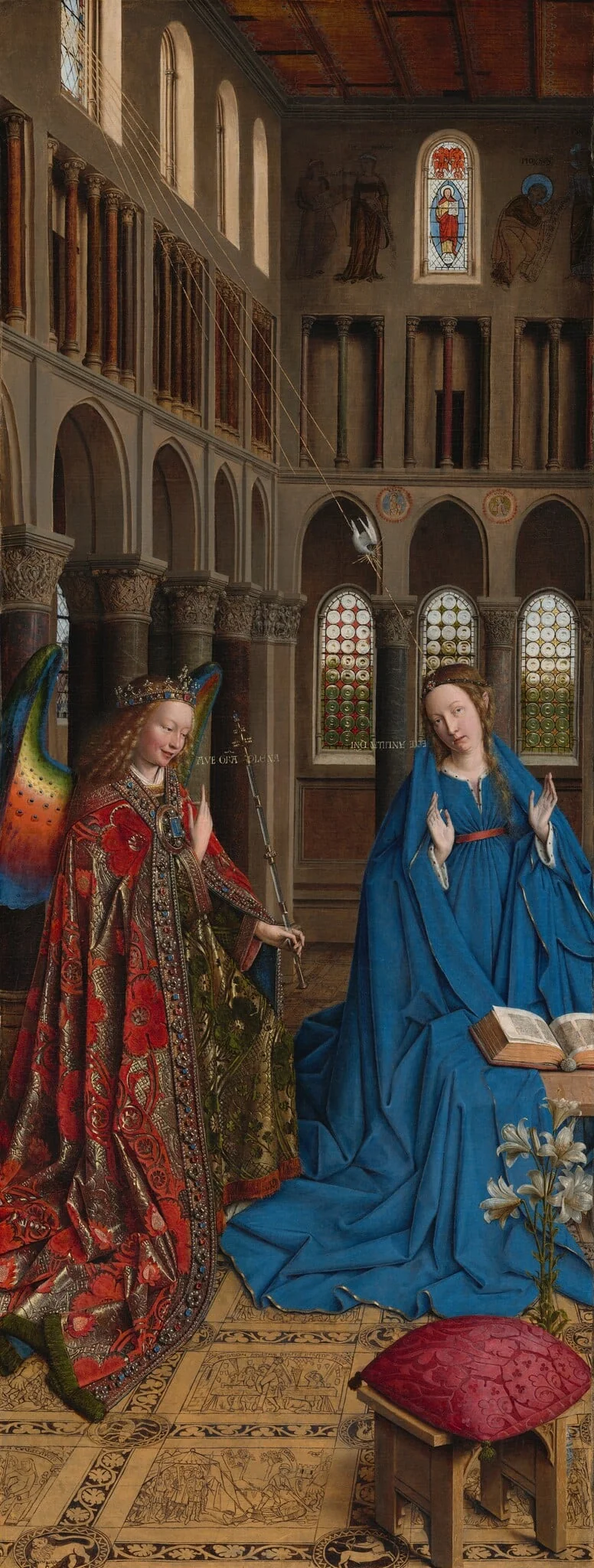 The Annunciation, detail