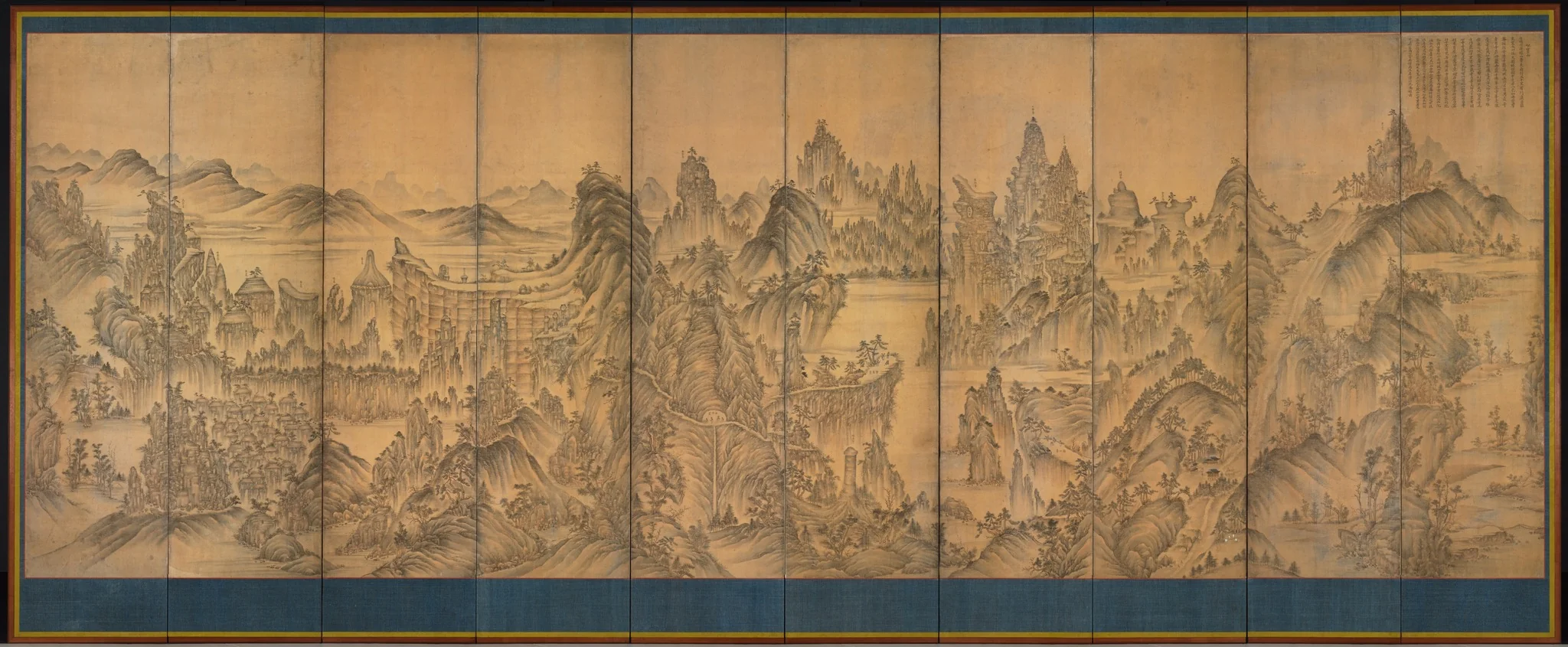 Seven Jeweled Mountain, detail