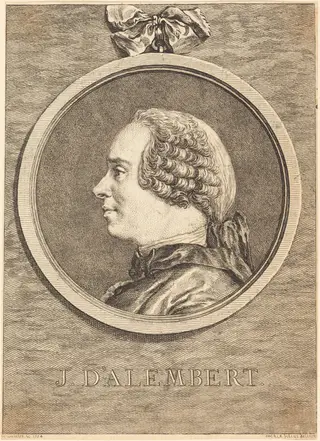 J. D'Alembert, by Claude Henri Watelet, ink, 1754