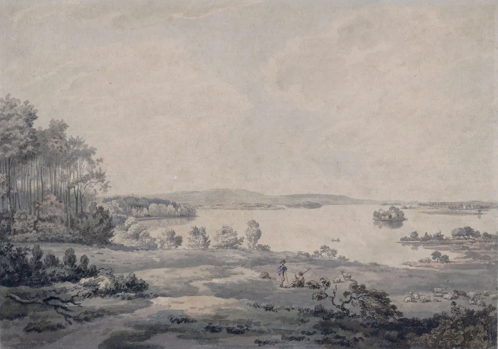 Lough Key, from Rockingham, Co. Roscommon, by William Pars, watercolor, 1771