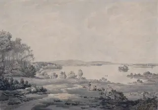 Lough Key, from Rockingham, Co. Roscommon, by William Pars, watercolor, 1771
