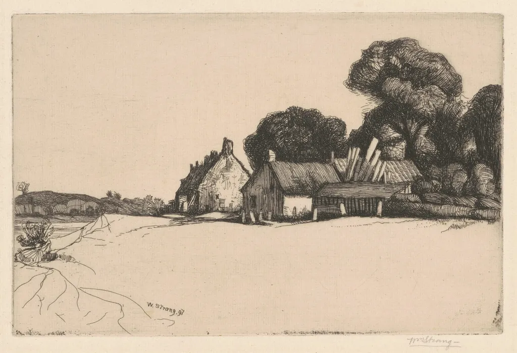 Kilcreggan, by William Strang, ink, 1897