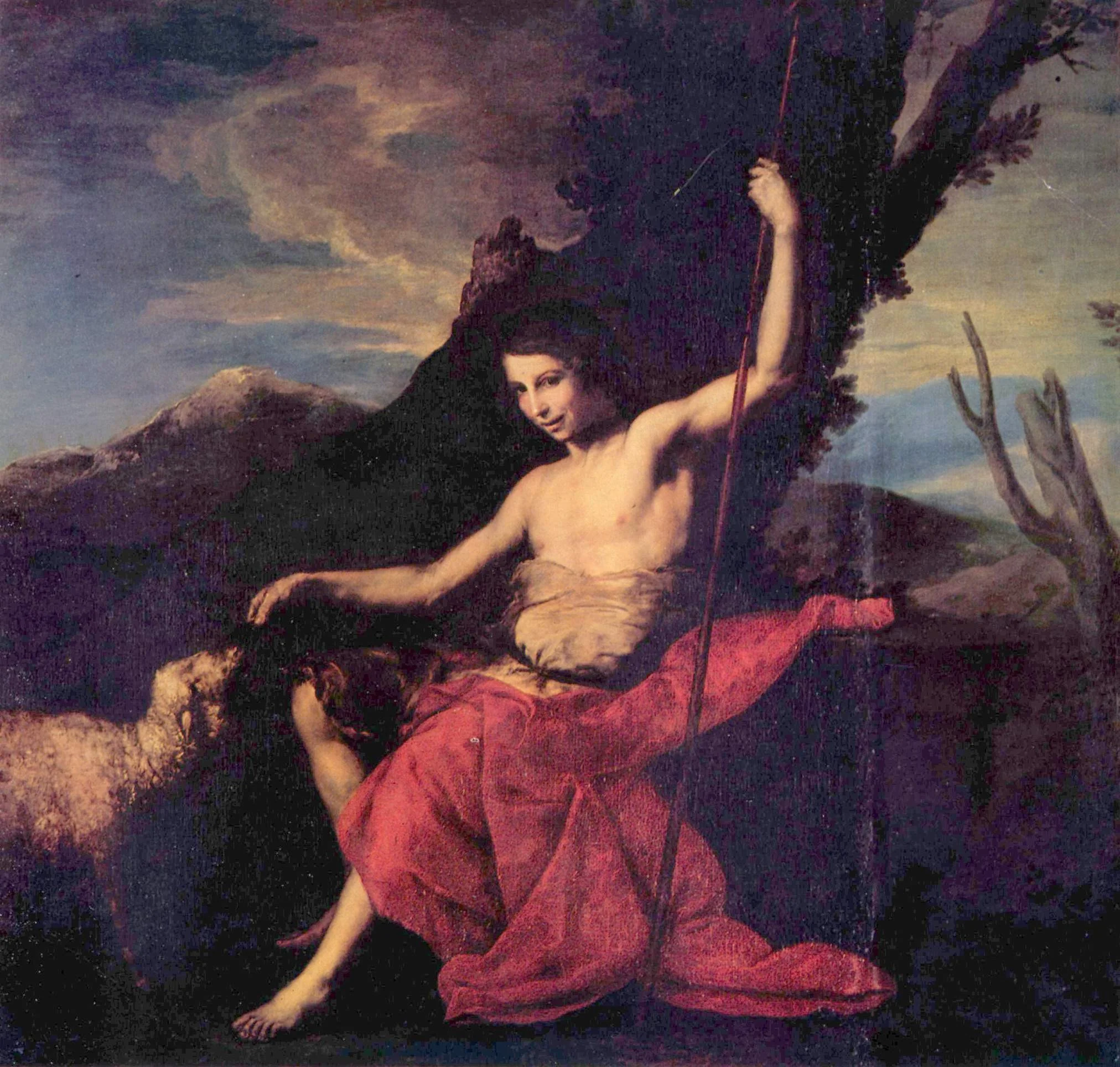 Saint John the Baptist in the Desert, detail