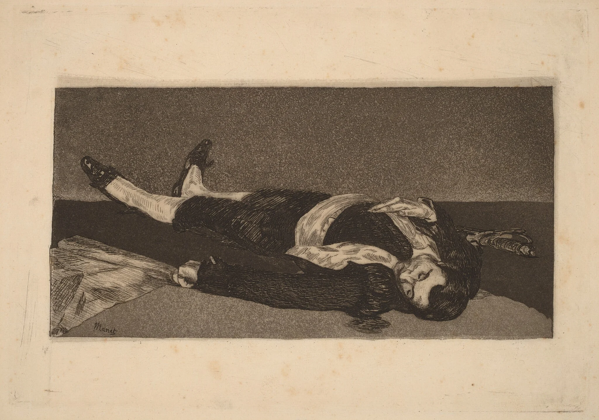 Dead Toreador (Torero mort), detail