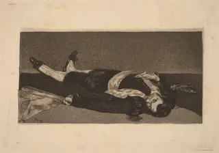 Dead Toreador (Torero mort), by Édouard Manet, ink, 1868