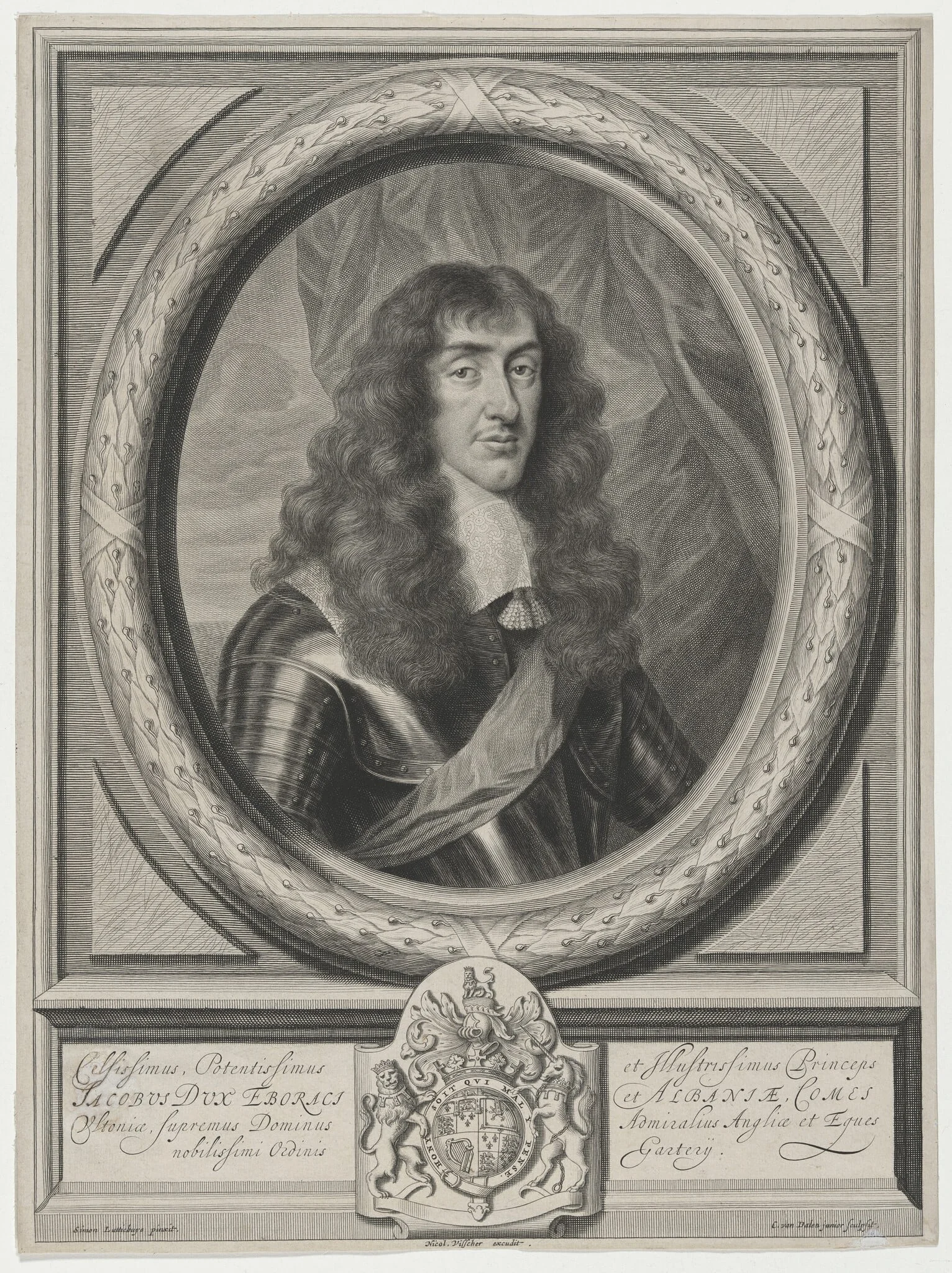 James II, Duke of York, detail