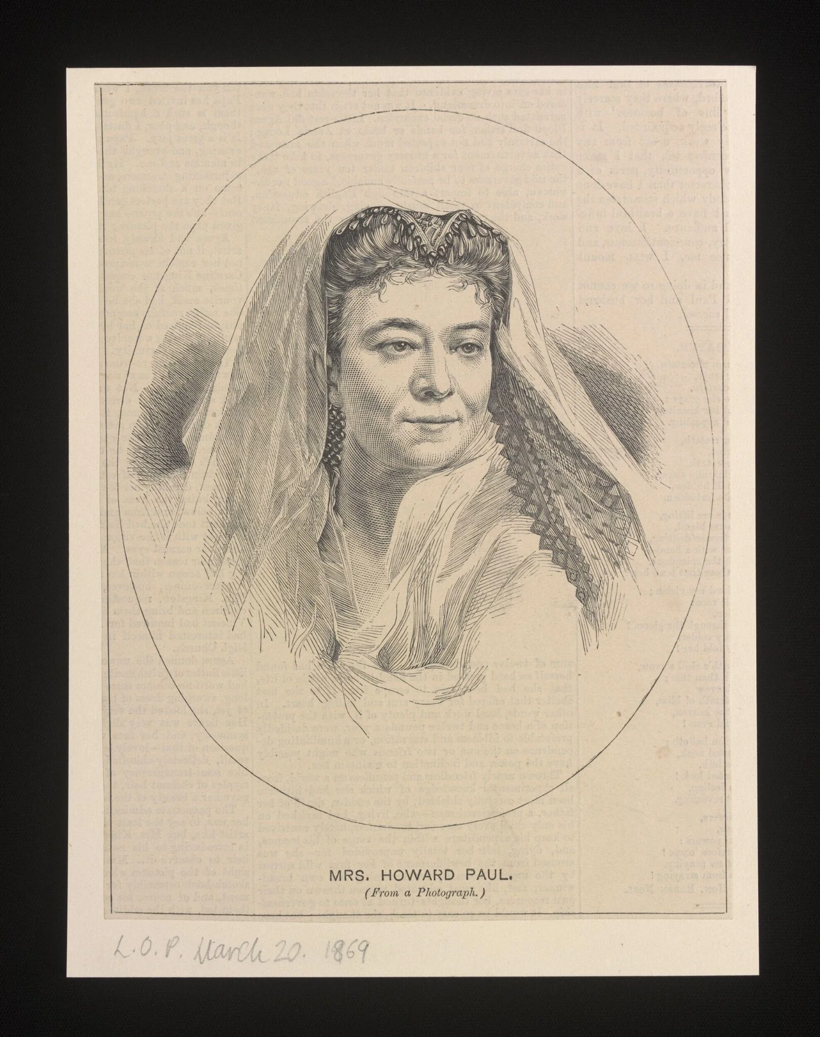 Mrs. Howard Paul, detail