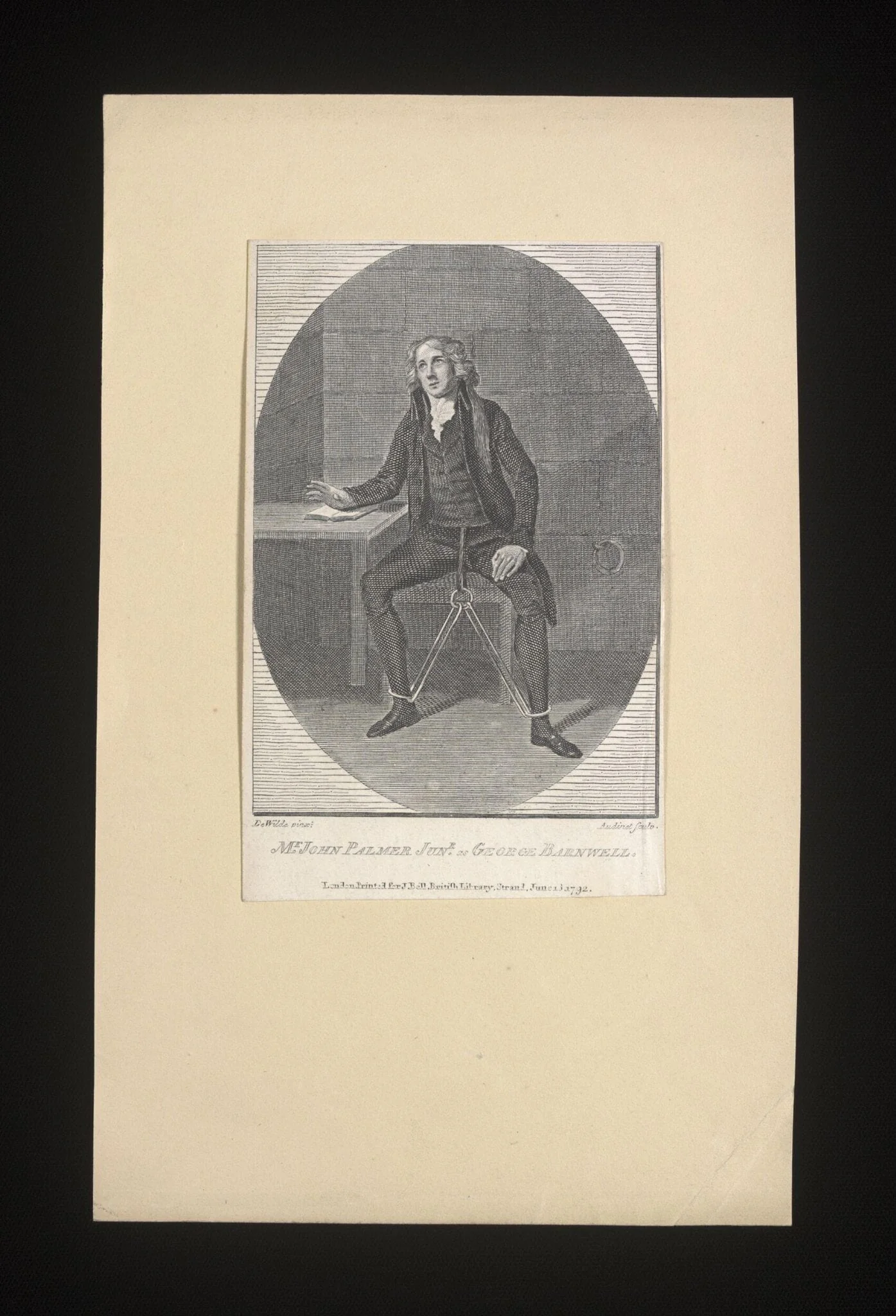 John Palmer Junior as George Barnwell, detail