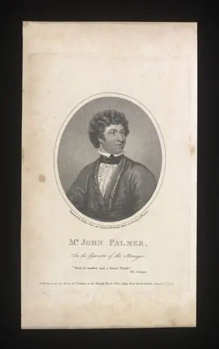 Mr John Palmer in the character of the Stranger, by Ridley, 31