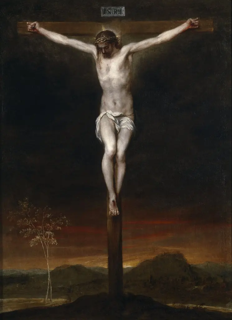 The Crucifixion, by Alonso Cano, oil, 1635