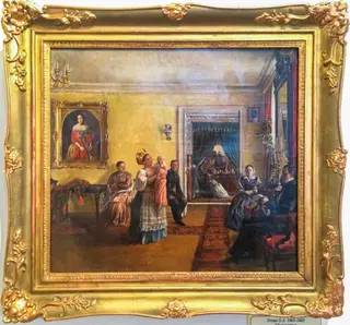 Family portrait, by Semen Zhivago, unspecified, 1845