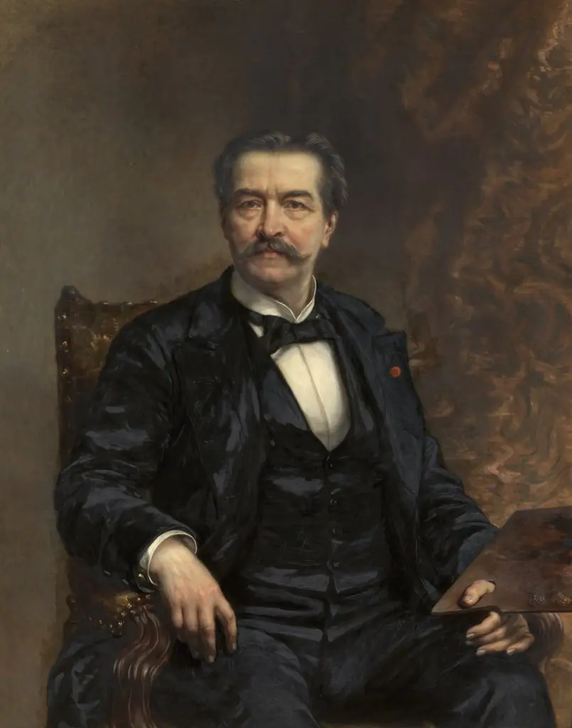Self Portrait, by Jozef Delin, oil