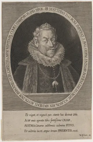 Emperor Matthias, by Wolfgang Philipp Kilian, ink, 1693