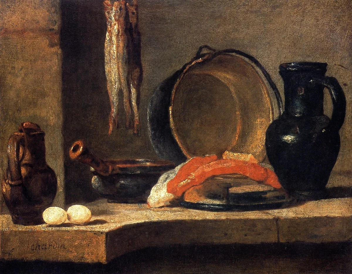 Still Life with Herrings, detail