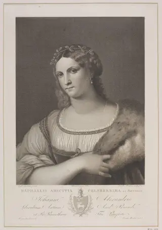 Raphaello's Mistress, by Raphael Morghen, 1850