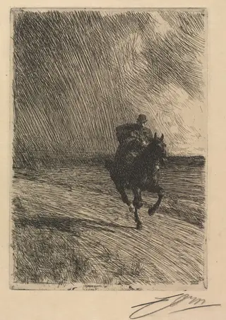 Storm, by Anders Zorn, 1891