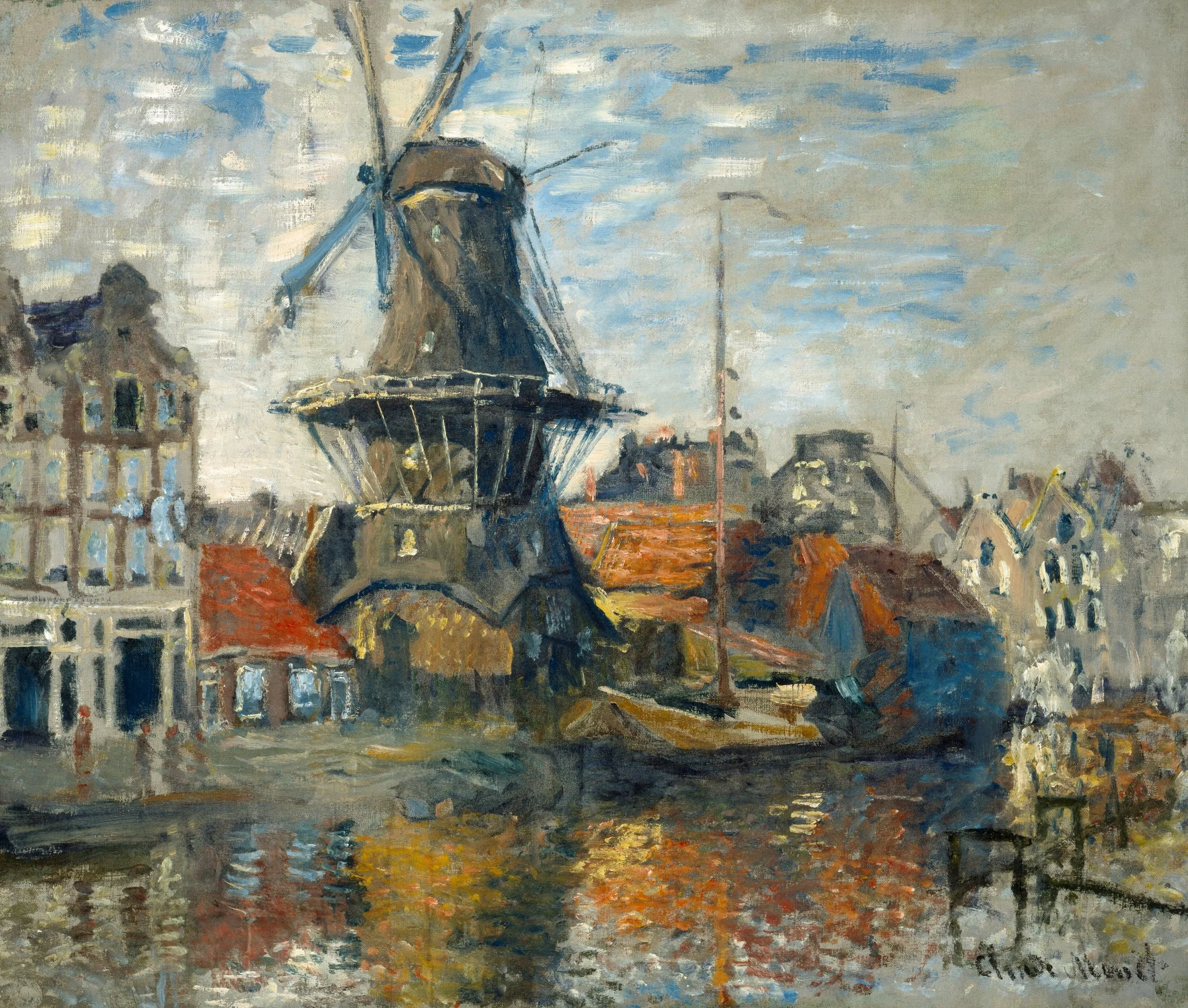 The Windmill on the Onbekende Gracht, Amsterdam, detail