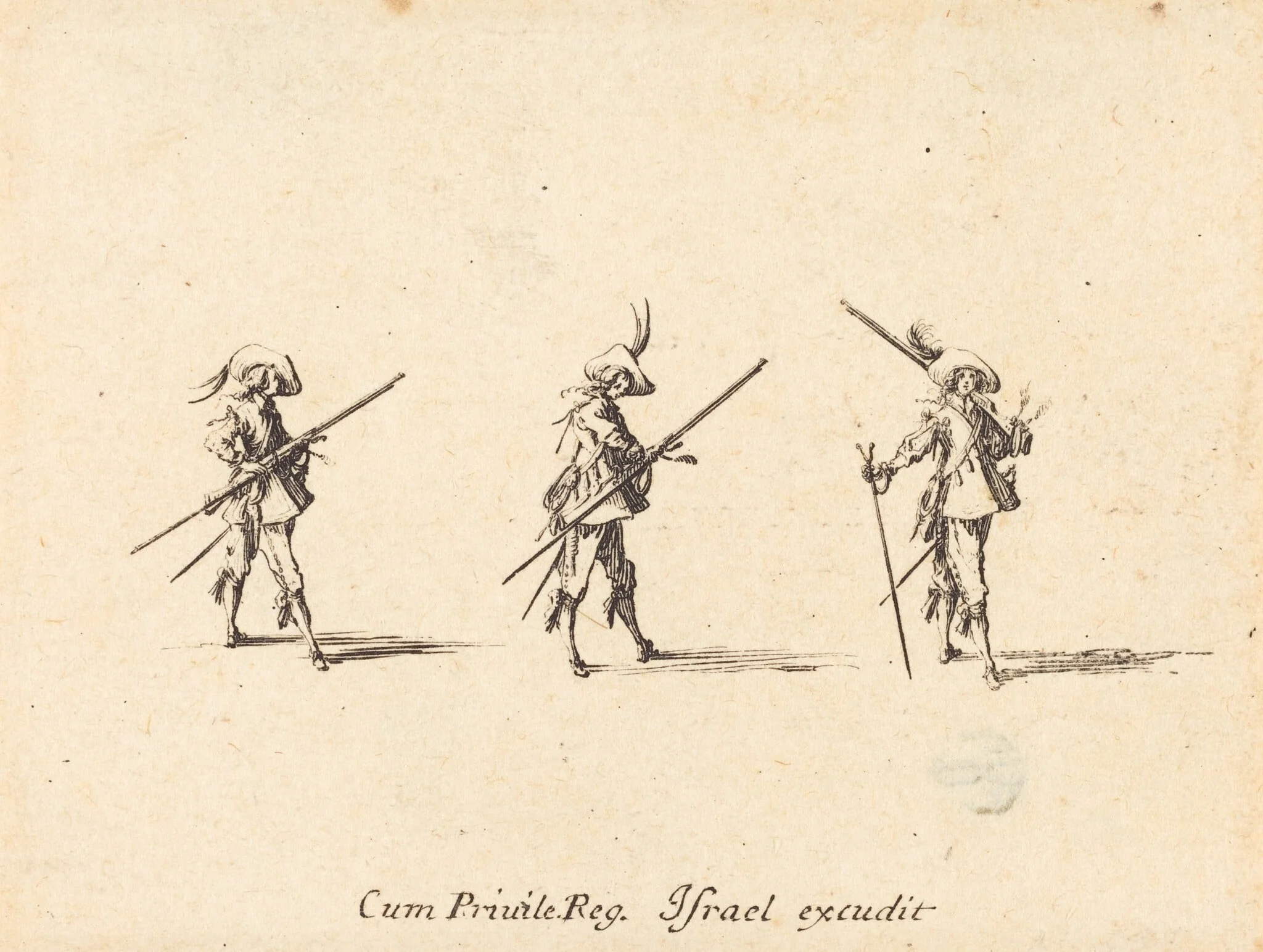 Drill with the Musket, detail