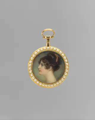 Portrait of a Woman, Said to Be Emma (1765–1815), Lady Hamilton, by Adam Buck, ivory, 1804