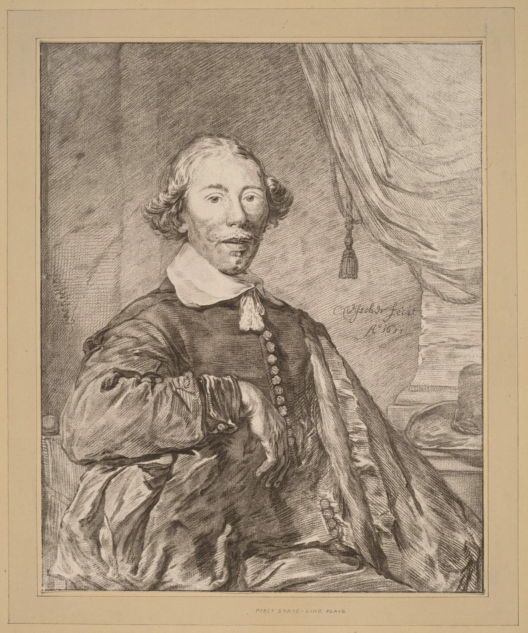 Portrait of a Seated Man, detail