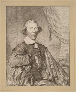 Portrait of a Seated Man, by Cornelis Ploos van Amstel, chalk, 1771