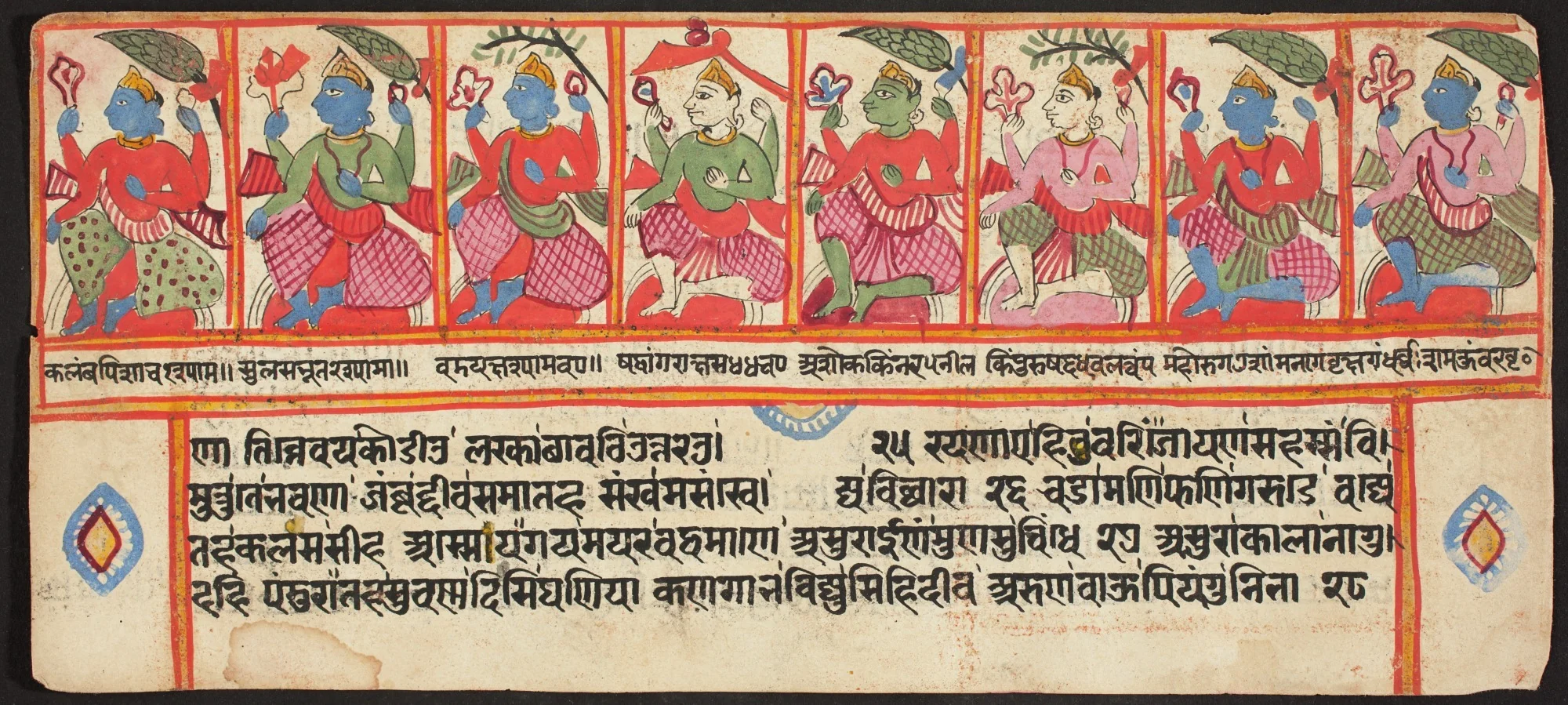 Tantric Manuscript "Sangrahani Sutra", detail