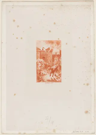 A cette lueur soudaine..., by Félix-Hilaire Buhot, ink, 1878