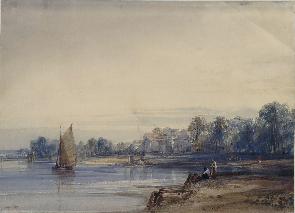 On the Thames, by William Callow, paint, 1835