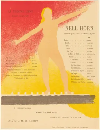 Nell Horn, by Alexandre Charpentier, ink, 1891