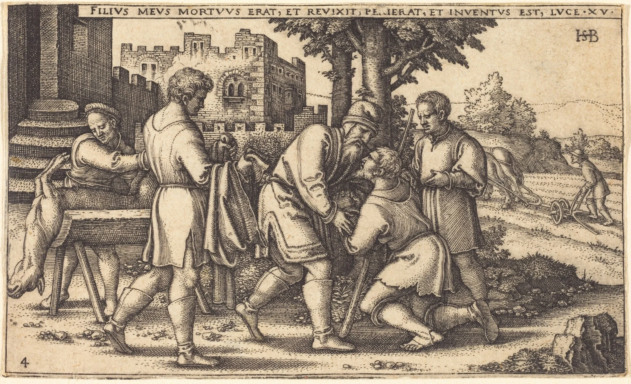 The Return of the Prodigal Son, detail