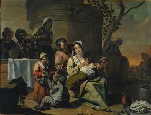 Vintage Scene, by Mathieu Le Nain, unspecified, 1654