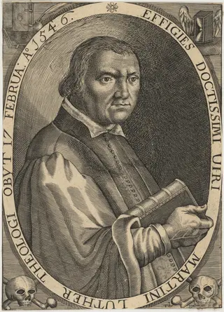 Martin Luther, by Theodor Holtmann, ink, 1640