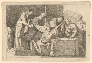 The Circumcision, by Jean Honoré Fragonard, ink, 1764