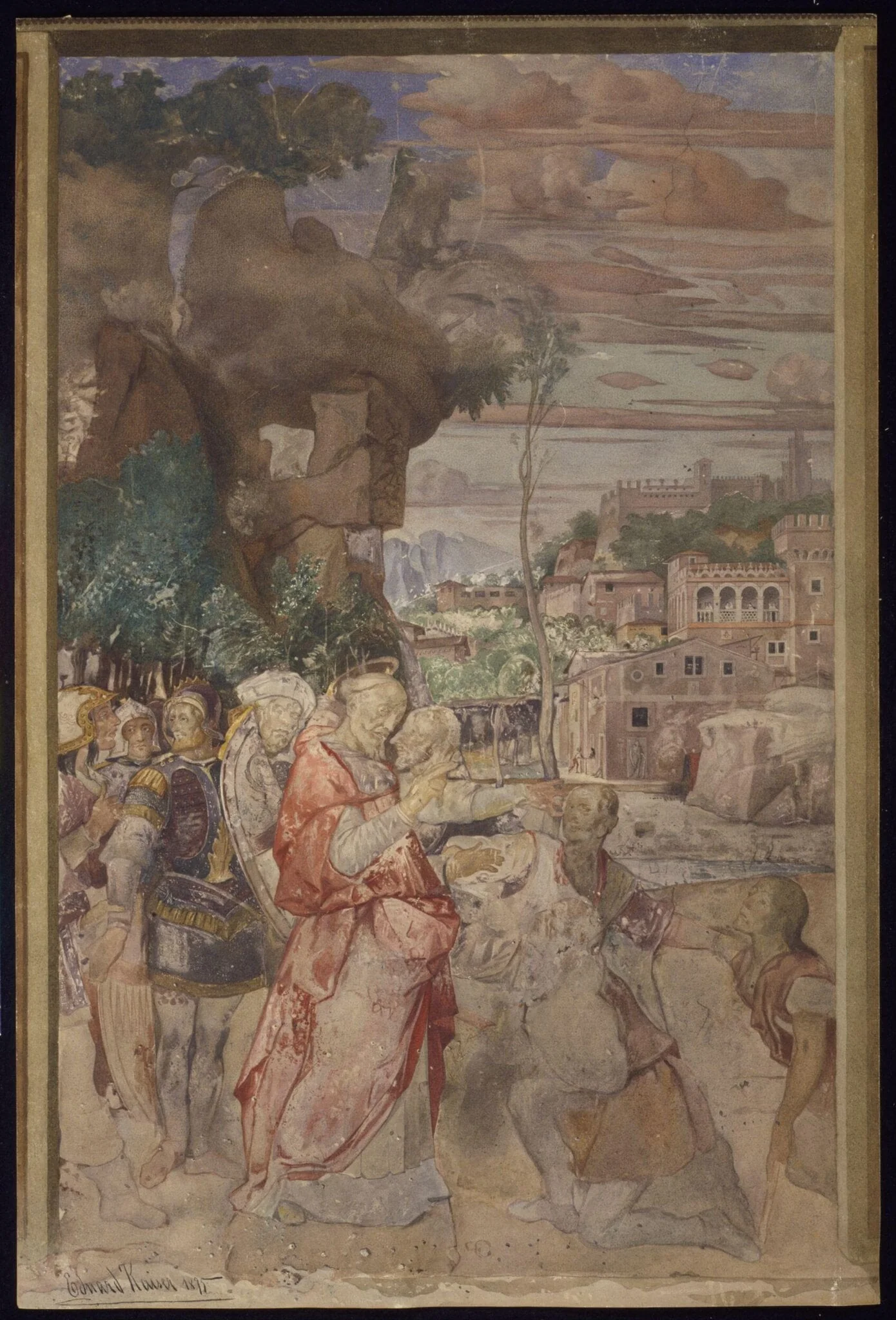 Copy after the painting St Blaise led to Execution by Montagna in SS Nazzaro and Celso, Verona, detail