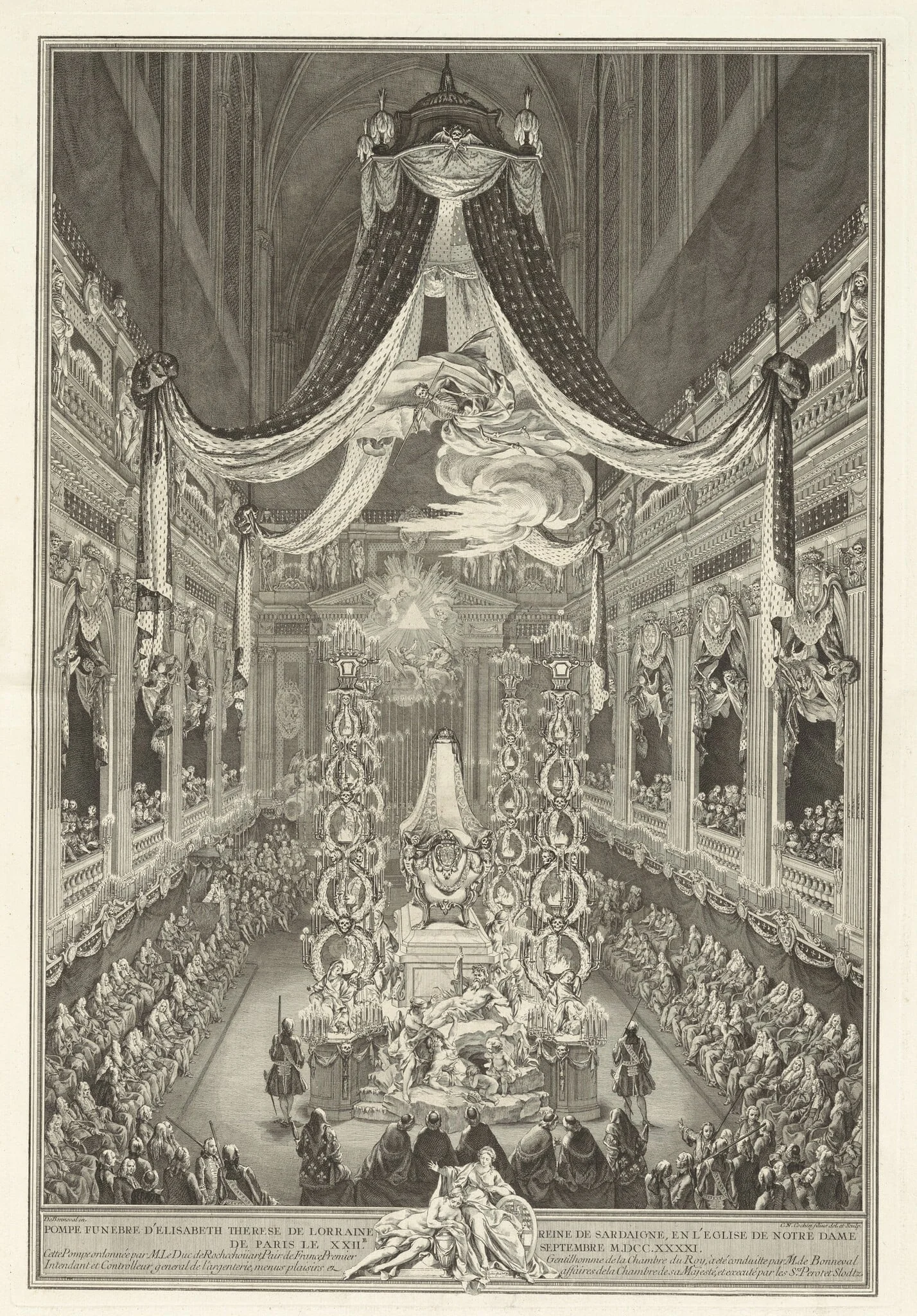 Pompe funèbre d'Élisabeth Therèse de Lorraine, detail
