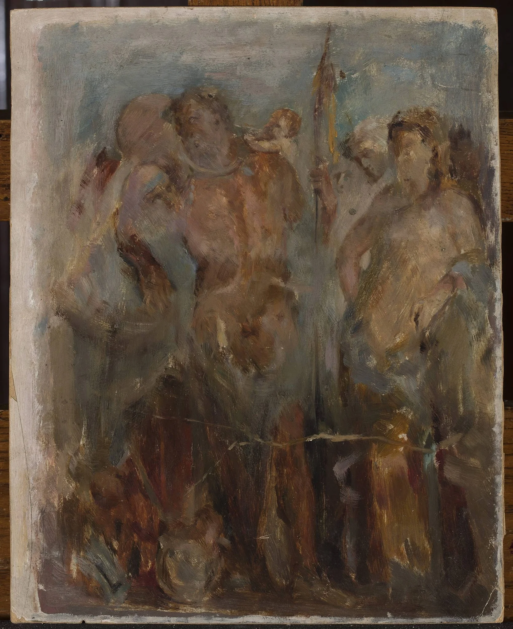 Copy of a Pompeii fresco in Naples, detail
