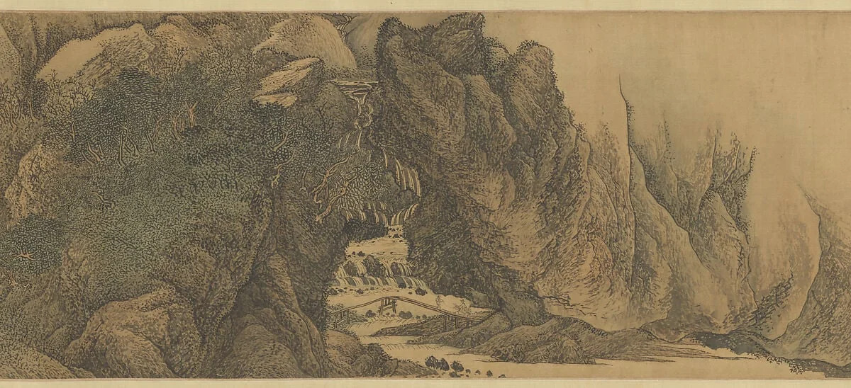 清 王翬 太行山色圖 卷|The Colors of Mount Taihang, detail